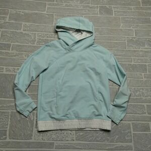 Lululemon Hoodie Womens Size 4‎ Light Blue Satin Lined Hood Midweight Athleisure